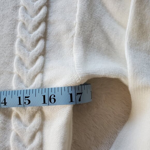 Truth by Republic Mock Turtleneck Sweater Soft Ivory XS - Picture 3 of 10